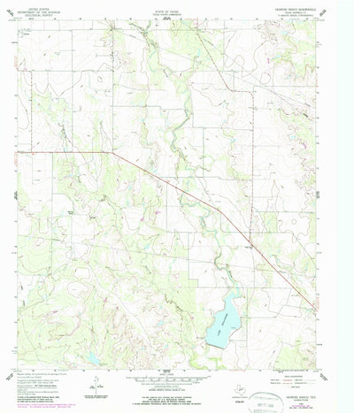 United States Geological Survey Herring Ranch, TX (1961, 24000-Scale) digital map