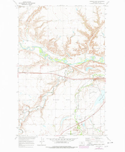 United States Geological Survey Herron Park, MT (1970, 24000-Scale) digital map