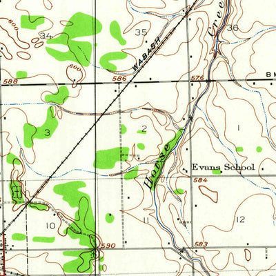United States Geological Survey Herscher, IL (1923, 62500-Scale) digital map
