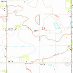 United States Geological Survey Hershey East, NE (1970, 24000-Scale) digital map
