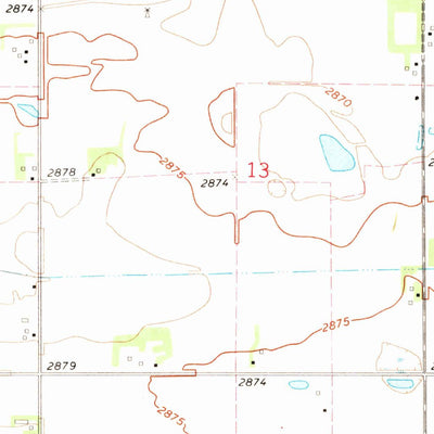 United States Geological Survey Hershey East, NE (1970, 24000-Scale) digital map