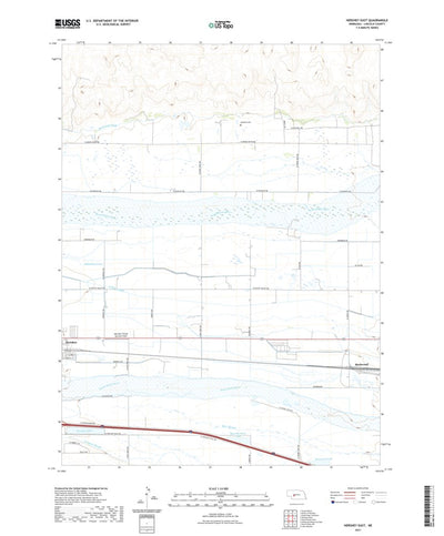 United States Geological Survey Hershey East, NE (2021, 24000-Scale) digital map