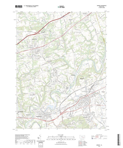 United States Geological Survey Hershey, PA (2023, 24000-Scale) digital map