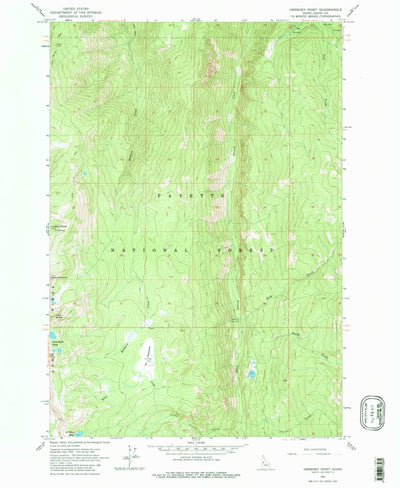 United States Geological Survey Hershey Point, ID (1963, 24000-Scale) digital map