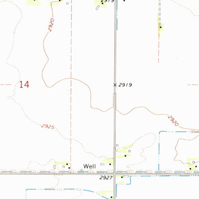 United States Geological Survey Hershey West, NE (1971, 24000-Scale) digital map
