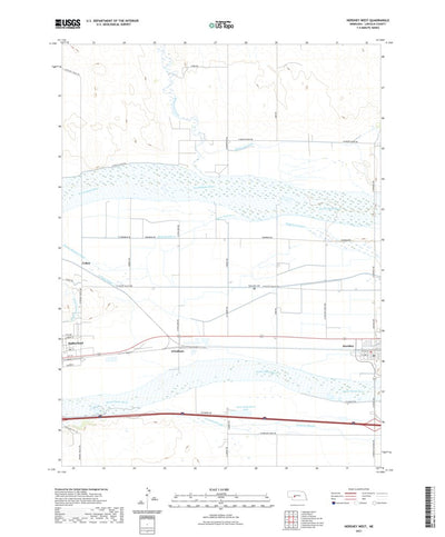 United States Geological Survey Hershey West, NE (2021, 24000-Scale) digital map
