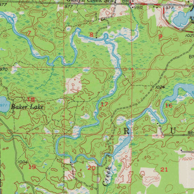 United States Geological Survey Hertel, WI (1955, 62500-Scale) digital map