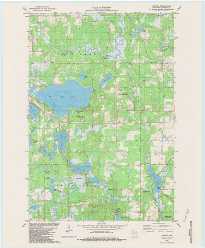 United States Geological Survey Hertel, WI (1982, 24000-Scale) digital map