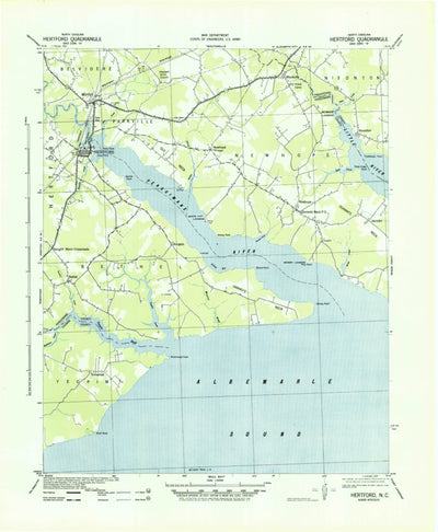 United States Geological Survey Hertford, NC (1940, 62500-Scale) digital map