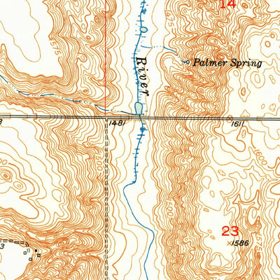 United States Geological Survey Hesper, ND (1951, 24000-Scale) digital map