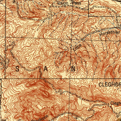 United States Geological Survey Hesperia, CA (1942, 62500-Scale) digital map