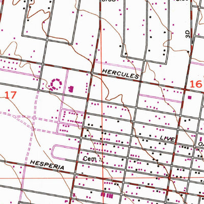 United States Geological Survey Hesperia, CA (1956, 24000-Scale) digital map