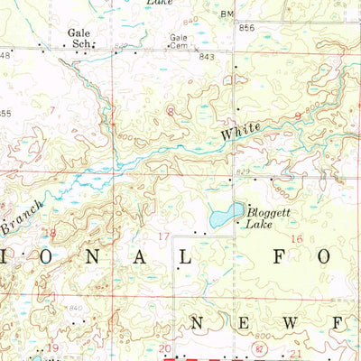 United States Geological Survey Hesperia, MI (1958, 62500-Scale) digital map