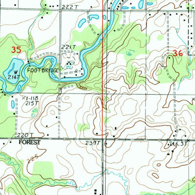 United States Geological Survey Hesperia, MI (1985, 24000-Scale) digital map