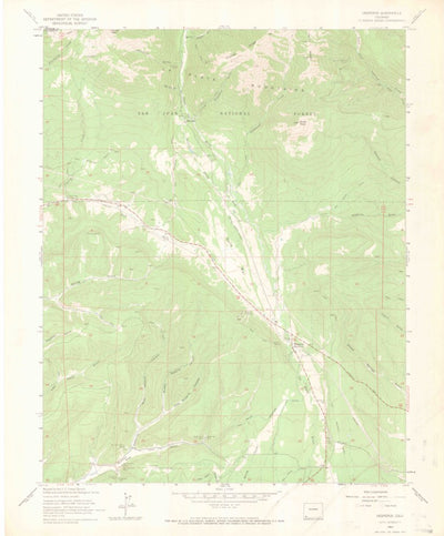 United States Geological Survey Hesperus, CO (1963, 24000-Scale) digital map