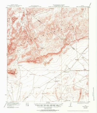 United States Geological Survey Hess Canyon, TX (1923, 62500-Scale) digital map