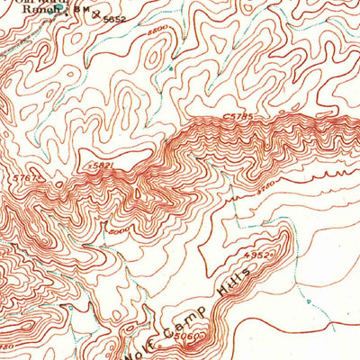United States Geological Survey Hess Canyon, TX (1923, 62500-Scale) digital map
