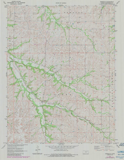 United States Geological Survey Hessdale, KS (1971, 24000-Scale) digital map