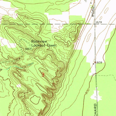 United States Geological Survey Hessel, MI (1964, 24000-Scale) digital map