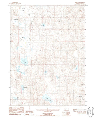 United States Geological Survey Hessey Lake, NE (1986, 24000-Scale) digital map