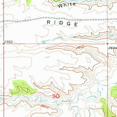 United States Geological Survey Hessler Ridge, MT (1954, 24000-Scale) digital map