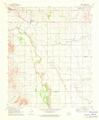 United States Geological Survey Hester, OK (1971, 24000-Scale) digital map