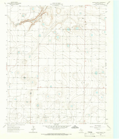 United States Geological Survey Hester Ranch, TX (1965, 24000-Scale) digital map