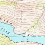 United States Geological Survey Hetch Hetchy Reservoir, CA (1990, 24000-Scale) digital map