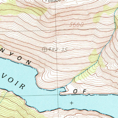 United States Geological Survey Hetch Hetchy Reservoir, CA (1990, 24000-Scale) digital map
