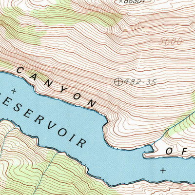 United States Geological Survey Hetch Hetchy Reservoir, CA (1992, 24000-Scale) digital map