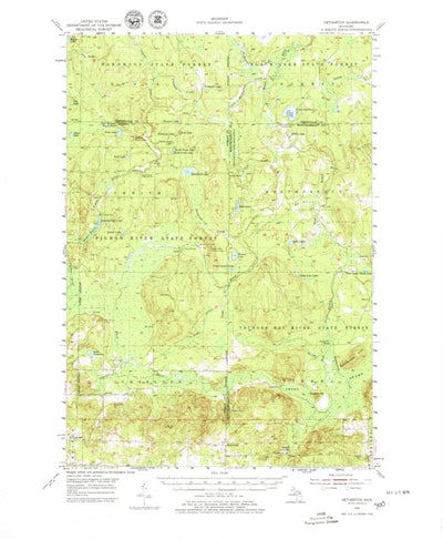 United States Geological Survey Hetherton, MI (1954, 62500-Scale) digital map