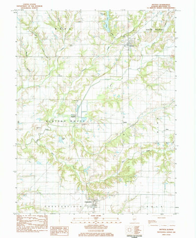 United States Geological Survey Hettick, IL (1983, 24000-Scale) digital map