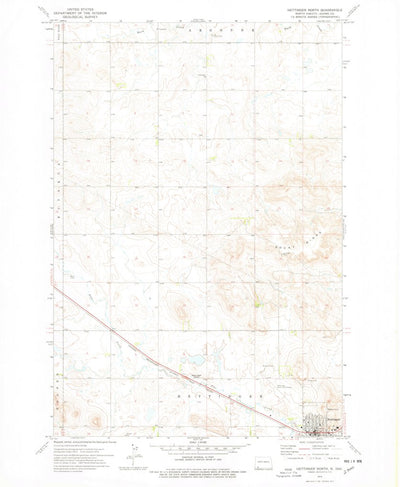 United States Geological Survey Hettinger North, ND (1974, 24000-Scale) digital map