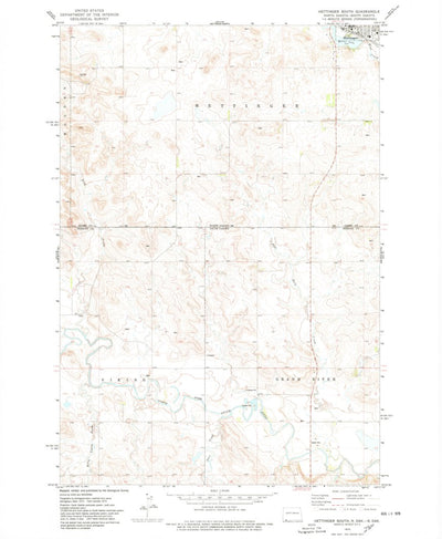 United States Geological Survey Hettinger South, ND-SD (1974, 24000-Scale) digital map