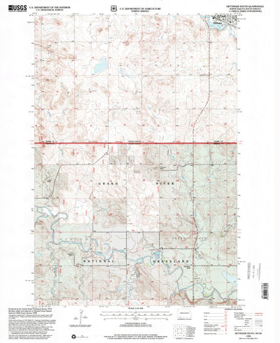 United States Geological Survey Hettinger South, ND-SD (1998, 24000-Scale) digital map