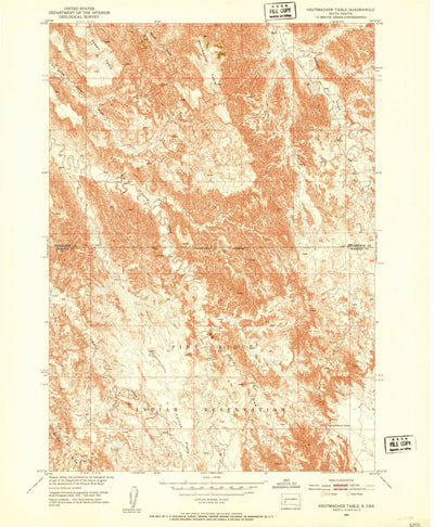 United States Geological Survey Heutmacher Table, SD (1951, 24000-Scale) digital map