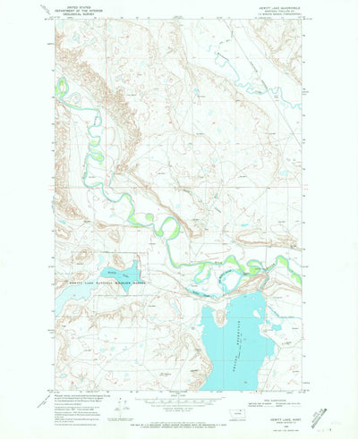 United States Geological Survey Hewitt Lake, MT (1968, 24000-Scale) digital map