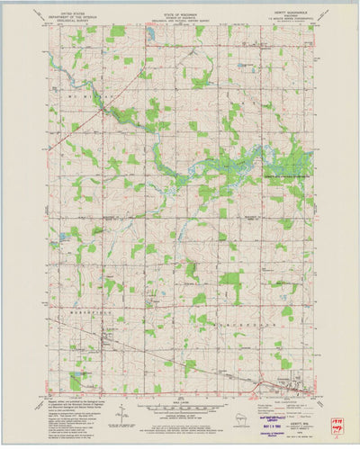 United States Geological Survey Hewitt, WI (1979, 24000-Scale) digital map