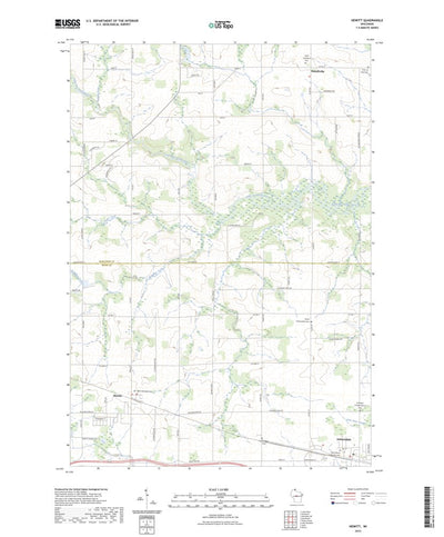 United States Geological Survey Hewitt, WI (2023, 24000-Scale) digital map