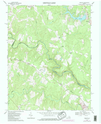 United States Geological Survey Hewlett, VA (1969, 24000-Scale) digital map