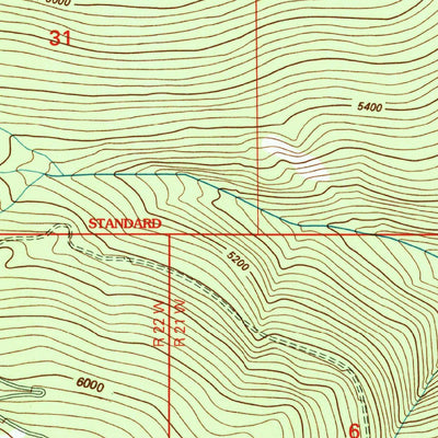 United States Geological Survey Hewolf Mountain, MT (1999, 24000-Scale) digital map