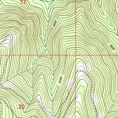 United States Geological Survey Hewolf Mountain, MT (1999, 24000-Scale) digital map