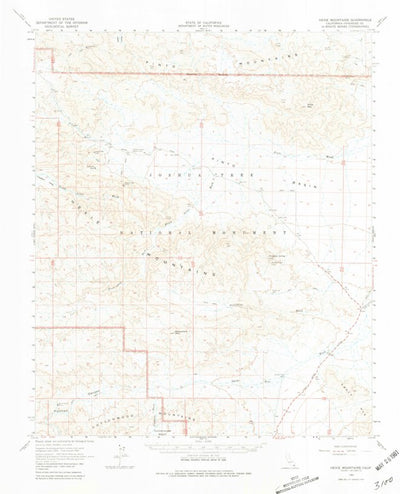 United States Geological Survey Hexie Mountains, CA (1963, 62500-Scale) digital map
