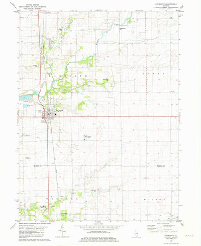 United States Geological Survey Heyworth, IL (1981, 24000-Scale) digital map