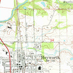 United States Geological Survey Heyworth, IL (1981, 24000-Scale) digital map