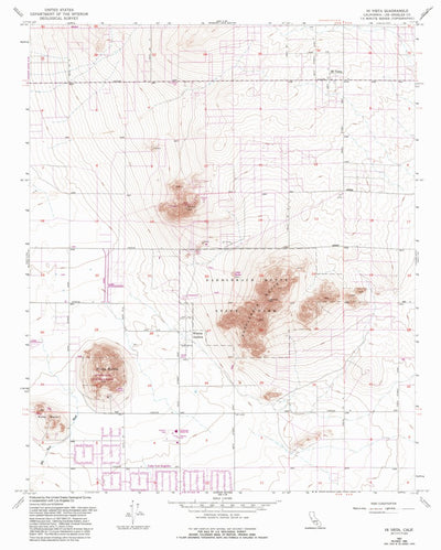 United States Geological Survey Hi Vista, CA (1957, 24000-Scale) digital map
