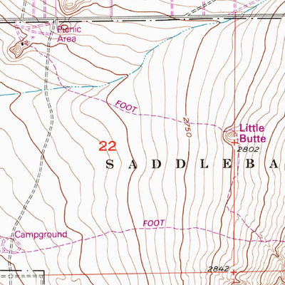 United States Geological Survey Hi Vista, CA (1957, 24000-Scale) digital map