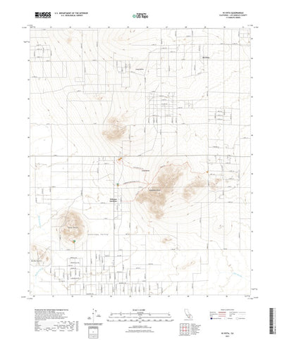 United States Geological Survey Hi Vista, CA (2021, 24000-Scale) digital map