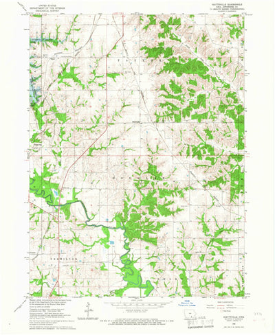 United States Geological Survey Hiattsville, IA (1966, 24000-Scale) digital map