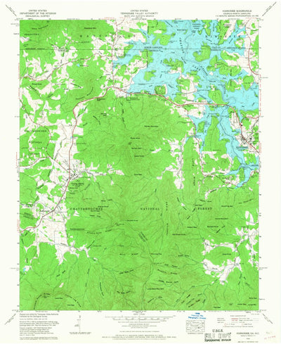 United States Geological Survey Hiawassee, GA-NC (1966, 24000-Scale) digital map